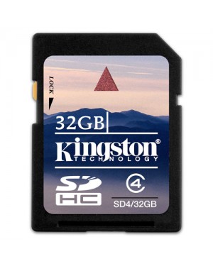 SD4/32GB - Kingston - Cartão de Memória SDHC Capacidade 32GB