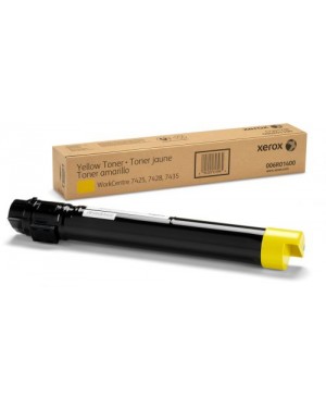 006R01518-NO - Xerox - Cartucho de toner original xerox amarelo para 7556 ate 15000 paginas