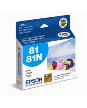 T081220 - Epson - Cartucho de Tinta Ciano 81