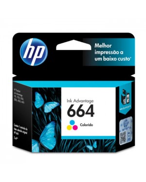 F6V28AB - HP - Cartucho de tinta 664 preto