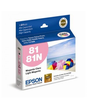 T081620 - Epson - Cartucho de Tinta Magenta Claro 81