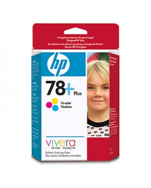 CB277AC - HP - Cartucho de tinta 78+ ciano magenta amarelo