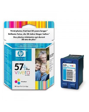 CB278AE - HP - Cartucho de tinta 57 ciano magenta amarelo Deskjet 5550