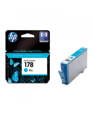 CB318HE - HP - Cartucho de tinta 178 ciano Photosmart B8553 Photo C5383 AllinOne C6383 D5463 B010b/B