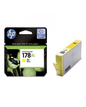 CB325HE - HP - Cartucho de tinta 178XL amarelo Photosmart B8553 Photo C5383 AllinOne C6383 D5463 Printer