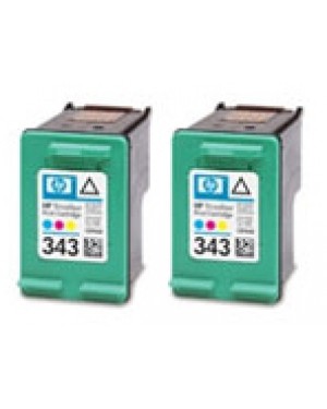 CB332EEBL - HP - Cartucho de tinta 343 ciano magenta amarelo Photosmart 8450 8150 2710 2610 375 325 Officejet 7410 731