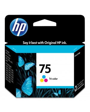 CB337WN - HP - Cartucho de tinta 75 ciano magenta amarelo Officejet J5780