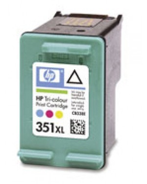 CB338EEBL - HP - Cartucho de tinta 351XL ciano magenta amarelo J5700 C5200 C4300 C4200 D4200