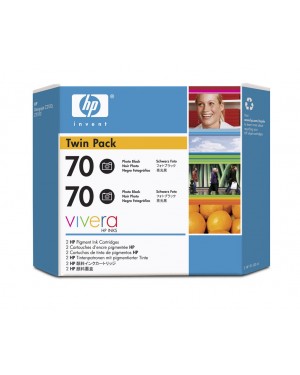 CB340A - HP - Cartucho de tinta 70 foto preto Designjet Z2100 Z3100 Z3200