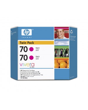CB344A - HP - Cartucho de tinta 70 pigmento magenta Designjet Z2100 Z3100 Z3200