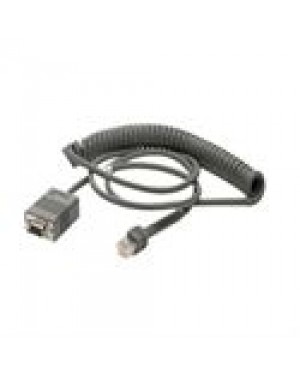 CBA-R02-C09PAR - - Cabo RS232 Zebra DB9 Conector Fêmea 9ft (2.8m) Espiralado TxD on 2 Universal para Leitores Zebra