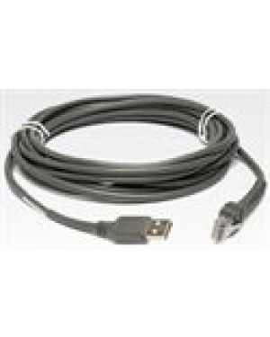 CBA-U10-S15ZAR -  - Cabo USB Zebra Conector Série A 15ft (4.6m) Reto Universal para Leitores Zebra