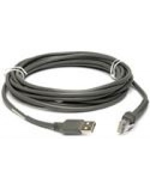 CBA-U42-S07PAR - - Cabo USB Blindado Zebra Conector Série A 7ft (2m) Reto Suporta 12V para Leitores Zebra