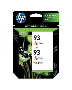 CC581FN - HP - Cartucho de tinta 93 ciano magenta amarelo Deskjet D41xx 5440xx PSC 15xx Photosmart C31xx C41xx 7850