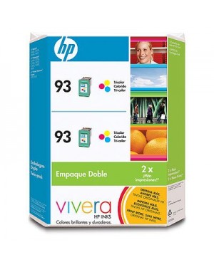 CC593BL - HP - Cartucho de tinta 93 ciano magenta amarelo Deskjet 6540