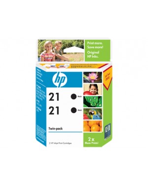 CC627AA - HP - Cartucho de tinta 21 preto