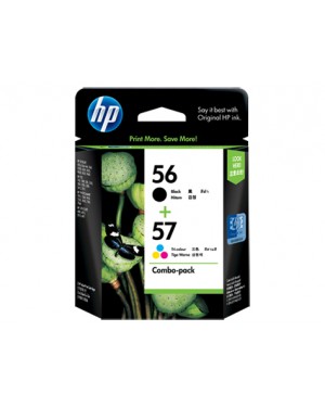 CC629AA - HP - Cartucho de tinta 56/57 preto ciano magenta amarelo