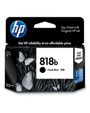 CC636ZZ - HP - Cartucho de tinta 818b preto Deskjet D2560