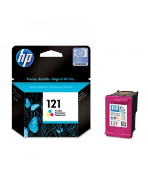 CC643HE - HP - Cartucho de tinta 121 ciano magenta amarelo : Deskjet D2500 D2530 DeskJet F4200