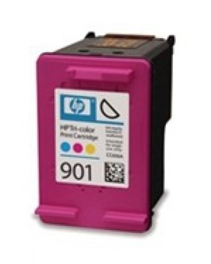 CC656AEBL - HP - Cartucho de tinta 901 ciano magenta amarelo Officejet J4580 J4640 J4680