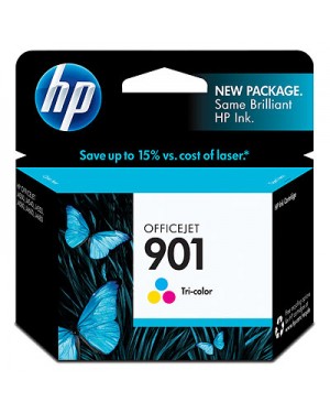 CC656AN - HP - Cartucho de tinta 901 ciano magenta amarelo Officejet J4580
