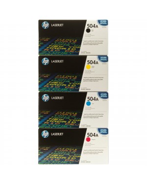 CE250A-CE253A - HP - Toner preto ciano magenta amarelo Colour LaserJet CM3530 CP3525 CP3520