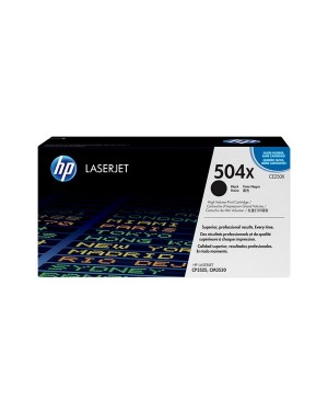 CE250X - HP - Toner 504X preto Color LaserJet CM3530 CM3530fs