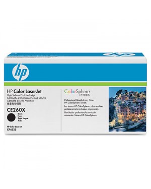 CE260XC - HP - Toner CE260X preto CP4525
