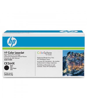 CE264X - HP - Toner 646X preto Color LaserJet Enterprise CM4540 MFP CM4540f CM4540fskm