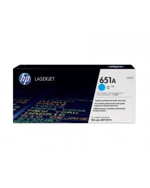 CE341A - HP - Toner 651A ciano LaserJet Enterprise 700 color M775dn