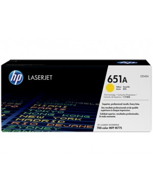 CE342AC - HP - Toner 651A amarelo LaserJet 700/M775