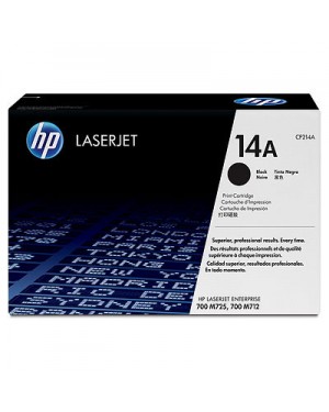 CF214A - HP - Toner 14A preto LaserJet Enterprise 700 M712 M715n M715dn M715xh