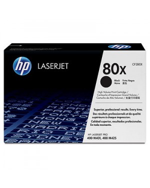 CF280XD - HP - Toner 80X preto LaserJet 400