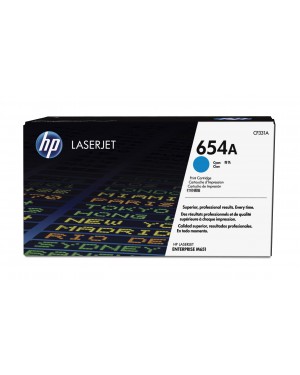 CF331A - HP - Toner 654A ciano LaserJet Enterprise M651 series