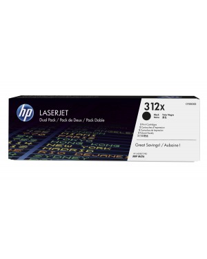 CF380XD - HP - Toner 312X preto Color LaserJet Pro MFP M476dn M476dw M476nw