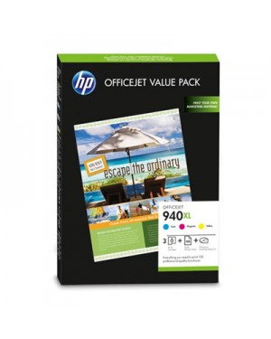 CG898AE - HP - Cartucho de tinta 940XL ciano magenta amarelo Officejet Pro 8000 Printer series 8500 AllinOne