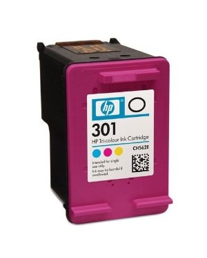 CH562E - HP - Cartucho de tinta 301 ciano magenta amarelo Deskjet 3050 2050A 1050A.