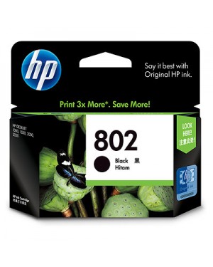 CH563ZZ - HP - Cartucho de tinta 802 preto Deskjet 2050 J510