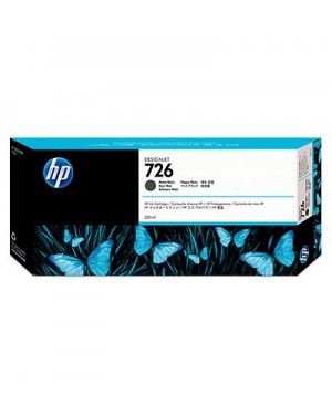 CH575A - HP - Cartucho de tinta 726 preto Designjet T1200 HD T2300 eMFP