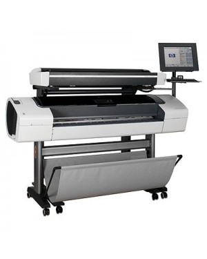 CK841A#BDS - HP - Impressora plotter Designjet T1120 HD Multifuncti 2.8 m2/hr\n30 ft2/hr A0 com rede