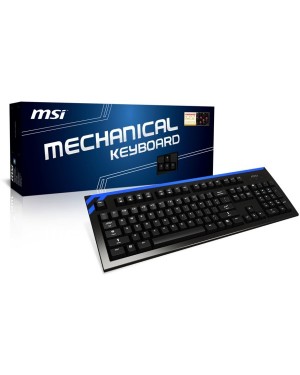 CK SERIES - MSI - Teclado CK Series Mechanical Preto/Azul