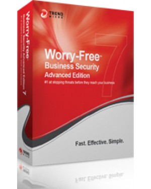 CM00261816 - Trend Micro - Software/Licença Worry-Free Business Security 7 Adv, 11-25u, 1Y, Win, FRE