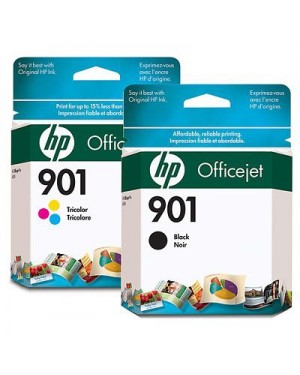 CN069FC - HP - Cartucho de tinta 901 preto ciano magenta amarelo Officejet 4500 AllinOne G510 J4500/J4600