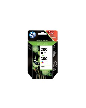 CN637EE - HP - Cartucho de tinta 300 preto ciano magenta amarelo Deskjet D1660 D2560 D2660 D5560 F42244 F2420 F2480 F2492