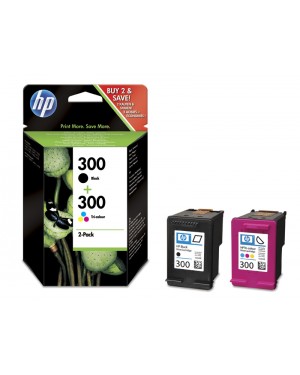 CN637EE#301 - HP - Cartucho de tinta preto, ciano, magenta, amarelo 300