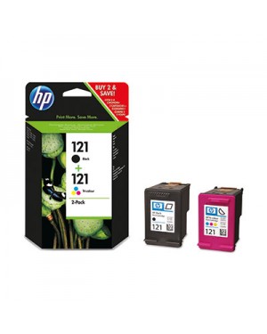 CN637HE - HP - Cartucho de tinta 121 preto ciano magenta amarelo Deskjet D2560