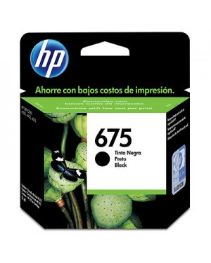 CN690AB - HP - Cartucho de tinta 675 preto Officejet 4000 4400 4500