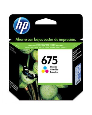 CN691AB - HP - Cartucho de tinta 675 ciano magenta amarelo Officejet 4000 4400 4500
