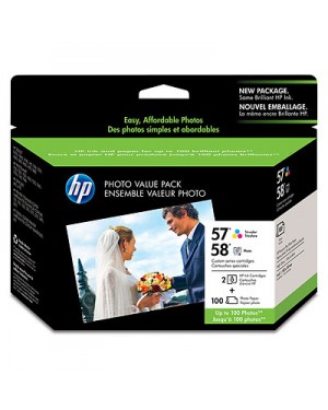 CR685AN - HP - Cartucho de tinta 57/58 ciano magenta amarelo