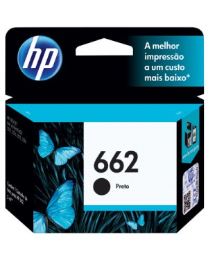 CZ103AB - HP - Cartucho de tinta 662 preto Deskjet Ink Advantage 2515